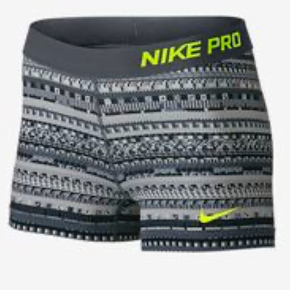 Nike Gray Patterned Athletic Shorts